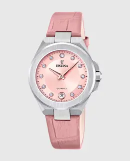 Женские часы F20701/2 Mademoiselle из розовой кожи Festina 8430622830341 | rosa