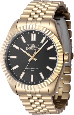 Invicta 47488 Mens Quartz Watch Black Dial