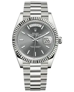 Rolex Day-Date 40, 18K White Gold, Slate Dial Men's Watch Model M228239-0060
