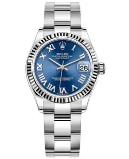 Rolex Datejust 31, Blue Roman Dial Women's Watch