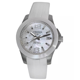 Pre-owned Longines Conquest L3.655.4 Quartz White Dial Ladies Watch