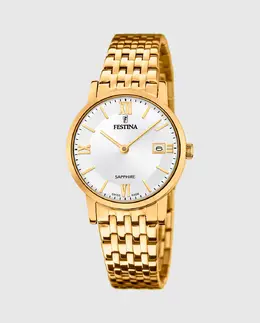 Женские часы F20021/1 Swiss Made из золотой стали Festina, золотой 23926 | oro