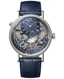 Breguet Tradition Tradition Automatic Blue Dial Leather Strap Men's Watch 7597bb/gy/9wu