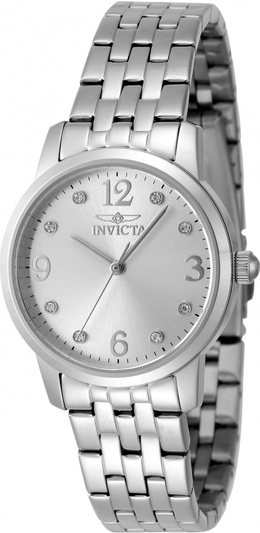Invicta Angel Quartz Silver Dial Ladies Watch, Model 48255
