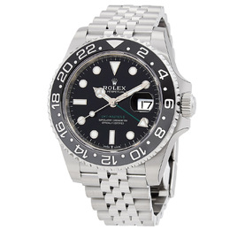 Pre-owned Rolex GMT-Master II 126710blnr Automatic Mens Black Dial Watch