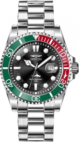 Invicta Pro Diver Mens Quartz Watch Black Dial 44706