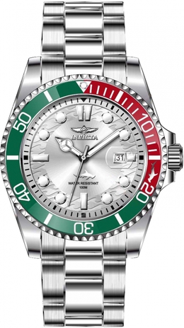 Invicta Pro Diver 44714 Mens Quartz Watch Silver Dial