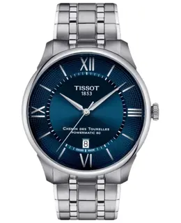 Tissot Chemin Des Tourelles Powermatic 80 42mm Automatic Blue Dial Steel Men's Watch t139.407.11.048.00
