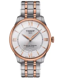 Tissot Chemin Des Tourelles Powermatic 80 Automatic Silver Dial Two Tone Steel Men's Watch t139.807.22.038.00