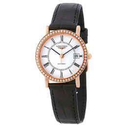 Longines Elegant Collection Automatic 18K Rose Gold Ladies Watch l43789110