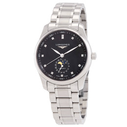 Longines Master Collection Automatic Diamond Black Dial Mens Watch l29094576