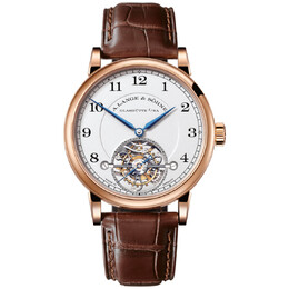 A. Lange & Sohne A. Lange and Sohne 1815 Tourbillon Silver Dial 18K Rose Gold Mens Watch 730.032