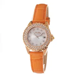Folli Follie Orange Leather Watch ffwf13b071stnac Analog Quartz