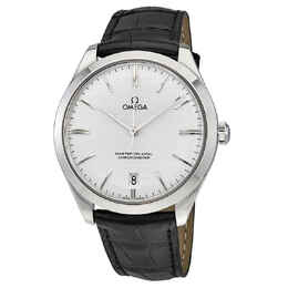 Omega De Ville Tresor Silver Dial 18k White Gold Mens Watch 43253402102004 432.53.40.21.02.004
