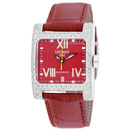 Locman Classic Quartz Red Dial Ladies Watch 431RD2D/RD LE