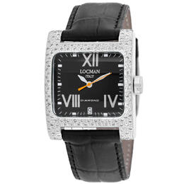 Locman Classic Quartz 431BKD/BK LEAL Black Dial Ladies Watch