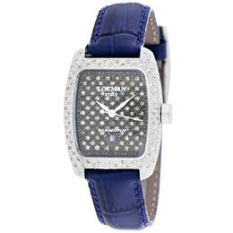 Locman Diamond Quartz Grey Dial Ladies Watch 485DLDC/BL