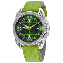 Locman Cavallo Pazzo Chronograph Quartz Black Dial Ladies Watch model 161BKGRDC/GRKS