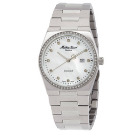 Mathey-Tissot Zeus Lady Diamond Quartz White Dial Watch d118sai