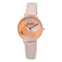 Folli Follie Beige Leather Watch ffwf19r016ssgpiac, Quartz Movement