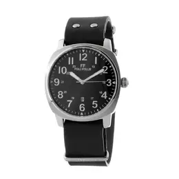 Folli Follie Black Leather Watch - ffwf14t001sdnnac