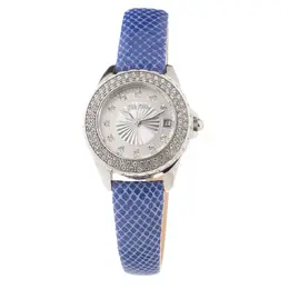 Folli Follie Blue Leather Watch ffwf1a006stzac - Analog Dial with Quartz Movement