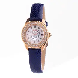 Folli Follie Blue Leather Watch ffwf1b006staac Analogic Quartz Movement