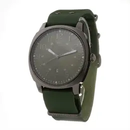 Folli Follie Green Leather Watch ffwt14t001sdvmac, Analog Quartz Movement, Silver Case 40mm Diameter