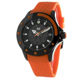 Folli Follie Orange Plastic Watch ffwf1y002zdoac, Analog Quartz Movement