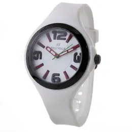 Folli Follie White Synthetic Watch ffwf1y045zpwac, Quartz Movement Analog Display