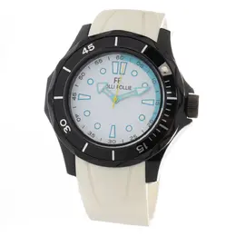Folli Follie White Synthetic Watch ffwt13p001zpwac, Analog Quartz Movement