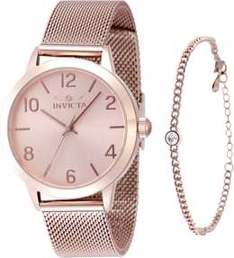Invicta Wildflower 48331 Rose Gold Dial Quartz Ladies Watch