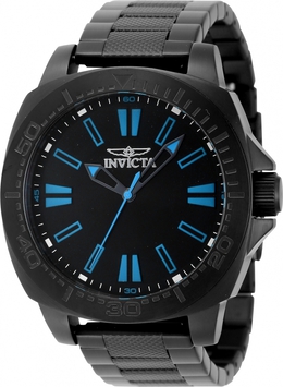 Invicta 46313: Men's Speedway Quartz Analog Watch with Black Dial