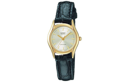 Casio Женские серебряные часы серии Standard 20 мм LTP-1094Q-7A ltp-1094q-7a | silver dial black strap
