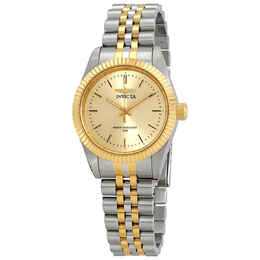 Invicta Specialty Gold Dial Two-tone Ladies Watch, Model: 29405