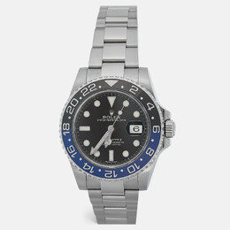 Rolex 116710BLNR GMT Master II Oystersteel Wristwatch - Black Cerachrom Bezel, 40mm Diameter