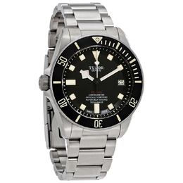 Pre-owned Tudor Pelagos LHD 42mm Automatic Mens Black Dial Watch