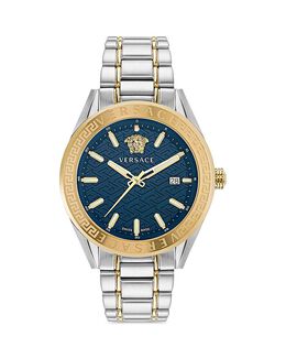 Часы Versace V-Code, 42 мм, синий 4732810 | blue/silver