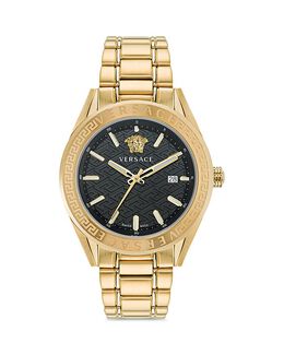 Часы Versace V-Code, 42 мм, черный 4732811 | black/gold