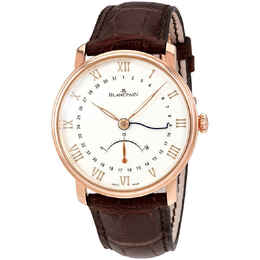 Blancpain Villeret Ultra Slim Silver Dial 18K Rose Gold Mens Watch Model: 6653Q-3642-55B