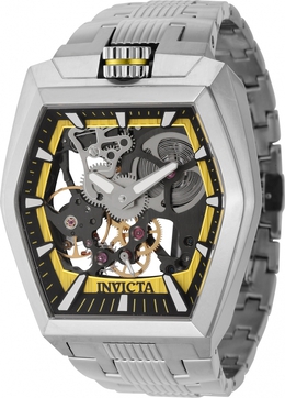 Invicta Akula Series 44012 Yellow and Black Dial Mens Watch