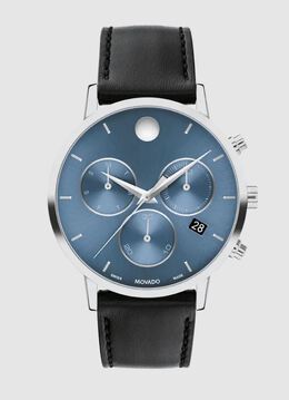 Movado Museum Classic Chronograph Quartz Blue Dial Mens Watch - Model No. 0607889