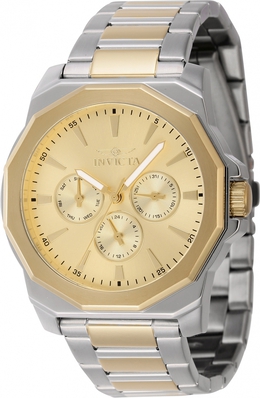 Invicta Speedway 46846 Mens Quartz Watch Gold Dial