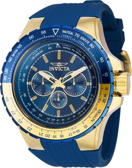 Invicta 39309 Aviator Mens Watch - Blue Dial Quartz