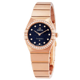 Omega Constellation Quartz Diamond Blue Dial Ladies Watch 131.55.25.60.53.002
