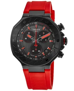 Tissot T-Race Chronograph Grey Dial Rubber Strap Men's Watch Model: T141.417.36.061.01