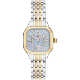 Michele Meggie Meggie Quartz Diamond Blue Dial Ladies Watch mww33b00icle