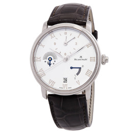 Blancpain Villeret Demi-Fuseau Horaire Automatic White Dial Watch 6660-1127-55B