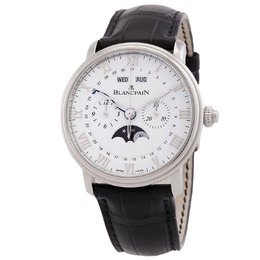 Blancpain Villeret Chronograph Silver Dial Mens Watch Model:6685-1127-55b