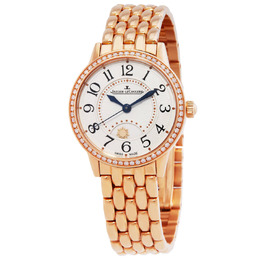 Jaeger-LeCoultre Rendez-Vous Ladies Watch Silver Dial 18kt Rose Gold Automatic Q3462121